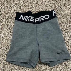 Nike Pro Heather Gray Training Shorts